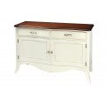 Luxusná masívna provensálska komoda Deliciosa z mahagónového dreva v bielej farbe so zásuvkami a úložným priestorom