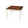 Luxusný rozkladací jedálenský stôl Deliciosa v bielom provensálskom prevedení z masívneho mahagónového dreva
