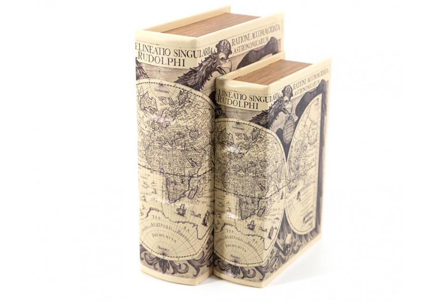 Dizajnová dekoratívna kniha v starobielom vyhotovení vo vintage štýle