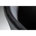 Luxusn&aacute; stolička Modern Barock II zamatov&aacute; čierna 79cm