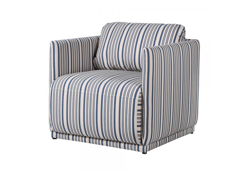 Štýlové kreslo Ford v bielom modernom prevedení s nízkymi opierkami