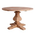 Okrúhly jedálenský stôl naturálnej hnedej farby BERN 120cm