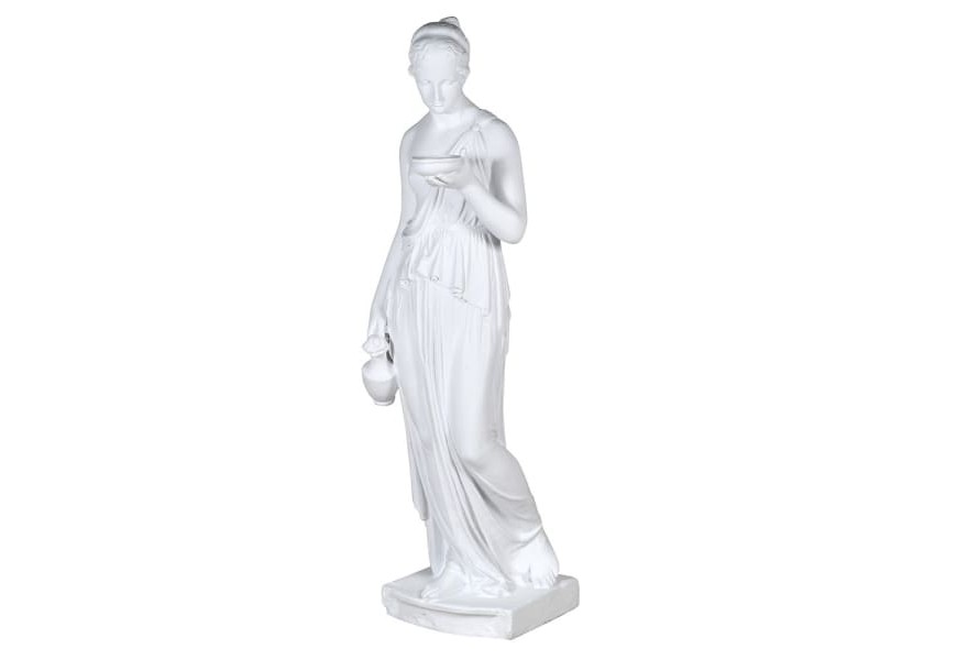 Elegantná antická socha Antic Rome z polyresinu v bielej farbe