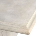 Klasický luxusný výstavný stolík Antic Rome štvorcového tvaru pieskovej hnedej farby 130cm