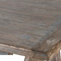 Vidiecky obdĺžnikový jedálenský stôl Merlin v masívnom drevenom vyhotovení s hnedou povrchovou úpravou a ošúchaným efektom 240cm