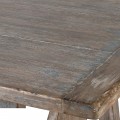Vidiecky obdĺžnikový jedálenský stôl Merlin v masívnom drevenom vyhotovení s hnedou povrchovou úpravou a ošúchaným efektom 240cm