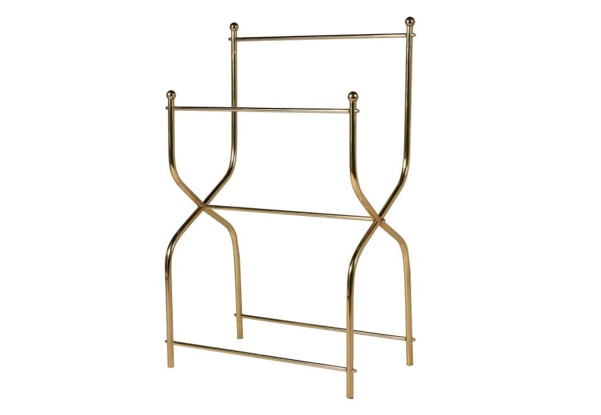 Dizajnov&yacute; art-deco ve&scaron;iak na uter&aacute;ky Dominion do k&uacute;pelne z kovu v mosadznej farbe 102cm