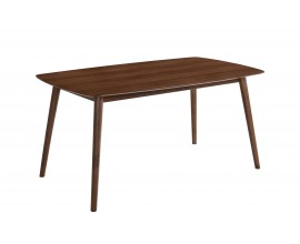 Moderný obdĺžnikový jedálenský stôl Nordica Nogal v orechovo hnedom drevenom vyhotovení