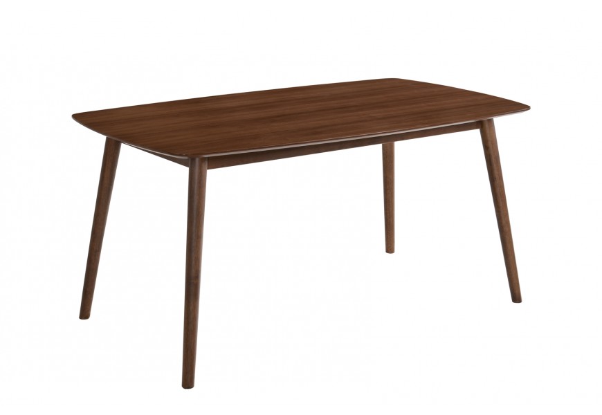 Moderný obdĺžnikový jedálenský stôl Nordica Nogal v orechovo hnedom drevenom vyhotovení