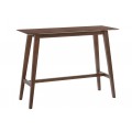 Dizajnový barový stolík Nordica Nogal v obdĺžnikovom drevenom vyhotovení v orechovo hnedej farbe