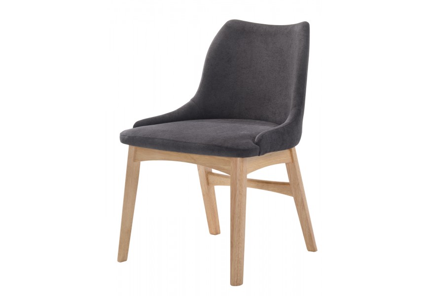 Dizajnová jedálenská stolička Nordica Clara v modernom škandinávskom štýle z dyhovaného masívu svetlo hnedej farby