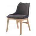 Dizajnová jedálenská stolička Nordica Clara v modernom škandinávskom štýle z dyhovaného masívu svetlo hnedej farby