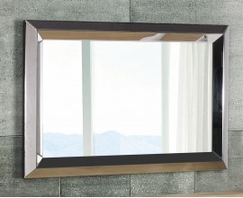 Moderné strieborné zrkadlo v obdĺžnikovom tvare Fjordar 120cm
