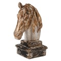 Vintage dekoračná soška konská hlava Horsey v sivo-hnedom prevedení 35cm