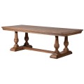 Elegantný masívny jedálenský stôl Lakewood obdĺžnikového tvaru s vyrezávanými nohami v rustikálnom štýle