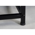 Industriálny kovový konferenčný stolík Industria Durante v čiernom prevedení obdĺžnikový čierny 100cm