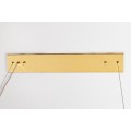 Luxusný art deco luster Odilon z kovu zlatej farby s reťazovým zdobením 118cm