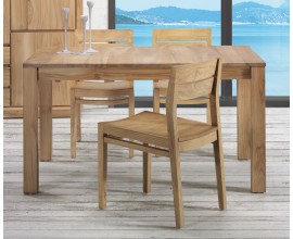 Svetlo hnedý jedálenský stôl Fjordar z masívu v modernom škandinávskom štýle obdĺžnikový 160cm