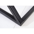 Dizajnový moderný príručný stolík Dahle z masívu sheesham s čiernou kovovou podstavou 60cm