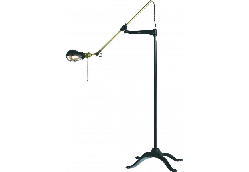 Moderná nastaviteľná lampa Vidar zlatá z kovu