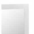 Klasické nástenné obdĺžnikové zrkadlo Blanc v bielom prevedení z masívneho dreva mindi 110cm