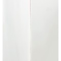 Klasická luxusná vitrína Blanc z masívneho dreva mindi v bielej farbe so sklenenými dvierkami 190cm