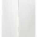 Štýlová moderná nástenná polička Blanc štvorcového tvaru z masívneho dreva mindi bielej farby 40cm