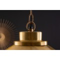 Industriálna závesná lampa Joy v zlatom prevedení s konštrukciou z kovu 115cm
