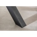 Industriálny obdĺžnikový jedálenský stôl Lynx z dreva s čiernymi kovovými nožičkami bledo hnedý 200cm
