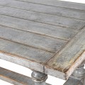 Rustikálny masívny jedálenský stôl Teulada v sivohnedej farbe s vyrezávanými nohami 240cm