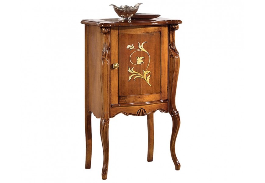 Baroková luxusná masívna skrinka Pasiones na nožičkách s ornamentálnym zdobením 61cm