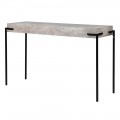 Industriálny konzolový stolík Maelynn s betónovým vzhľadom sivý