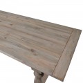 Koloniálny obdĺžnikový jedálenský stôl Kolonial z masívneho dreva staro hnedý vintage efekt 245cm