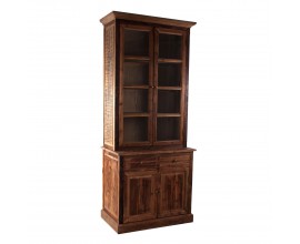 Štýlová drevená vitrína NATURAL