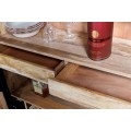 Orientálna drevená barová skrinka Sallinger s ručne vyrezávaným dizajnom mandaly 140cm