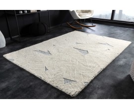 Elegantný moderný obdĺžnikový koberec Leaf v béžovo šedej farbe 230x160cm