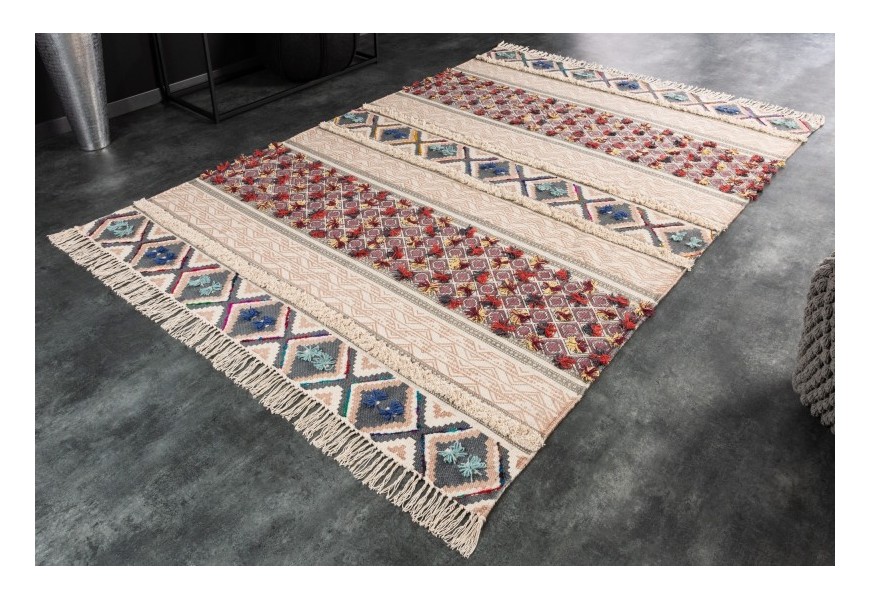 Štýlový koberec Suna s etno vzorom obdĺžnikový viacfarebný