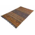 Štýlový koberec Parra hnedý z pravej kože obdĺžnikový 230cm