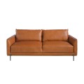 Luxusná 3-sedačka Vita Naturale do moderných domácností z byvolej kože v hnedej farbe