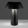 Lesklá čierna farba stolnej lampy Vita Naturale z nehrdzavejúcej ocele