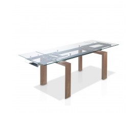 Sklenený jedálenský stôl Vita Naturale rozkladací 160cm