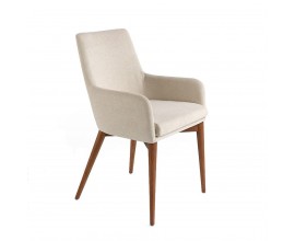 Moderná jedálenská stolička Vita Naturale krémová 88cm
