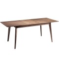 Rozkladací jedálenský stôl Vita Naturale v modernom prevedení z dreva v hnedej farbe