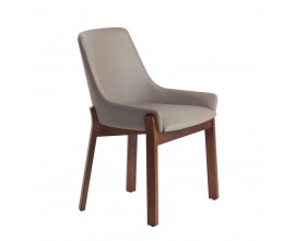 Jedálenská stolička Vita Naturale z masívu a eko-kože 80cm