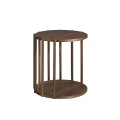 Moderný príručný stolík Vita Naturale z dreva hnedý 47cm