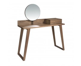 Toaletný stolík Vita Naturale s orechovou dyhou a otočným zrkadlom vytvorí moderný a elegantný vzhľad