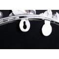 Dizajnové nástenné zrkadlo Rosegarden s okrúhlym rámom s kovovým zdobením v tvare kvetov ruží 60cm