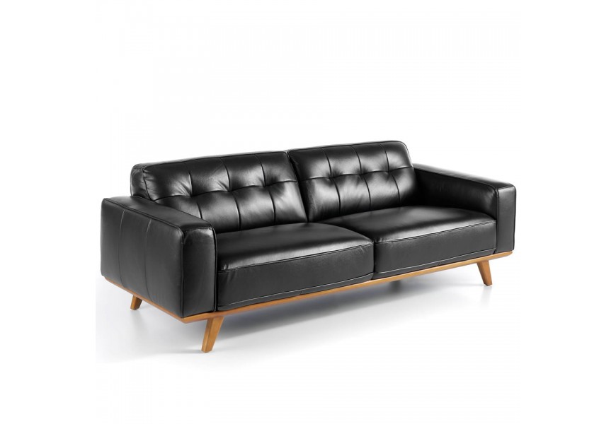 Luxusná trojmiestna pohovka Vita Naturale z pravej kože v modernom štýle s elegantným talianskym dizajnom