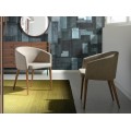 Dizajnové jedálenské stoličky Vita Naturale v krémovej farbe s odtieňom béžovej
