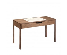 Luxusný moderný písací stôl Vita Naturale s mramorovým detailom 120cm